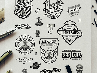 Badge Collection 2019 art artwork badge design brand identity illustration instagram lettering logo badge logo design typography vintage vintage badge