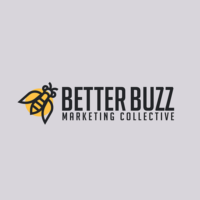 Better Buzz Logo branding design flat icon illustration illustrator logo minimal typography vector