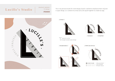 Lucille's Studio logo design branding design icon illustration illustrator logo typography ui