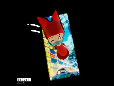 Onegaii blender blender3d blender3dart branding design icon illustration lowpoly photoshop vector