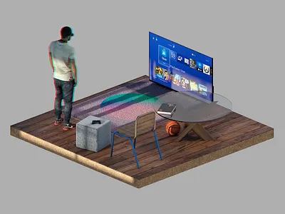 Isometric Isolation 3d c4d cgart cinema4d isometric isometric art