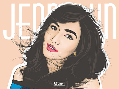 Jennylyn Mercado Vector Portrait digital art illustration minimalist portrait portrait illustration vector vector art vexelart