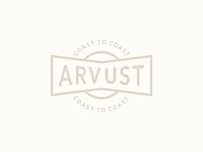 Arvust Coast to coast badge branding handlettering logo patch retro street surfwear typographic logo typography