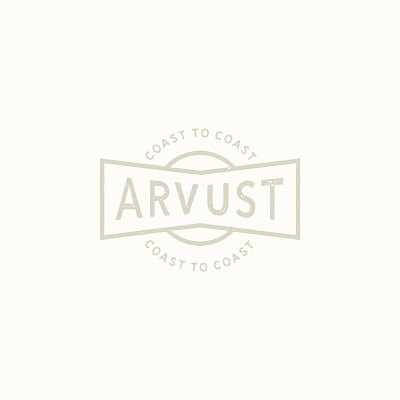 Arvust Coast to coast badge branding handlettering logo patch retro street surfwear typographic logo typography