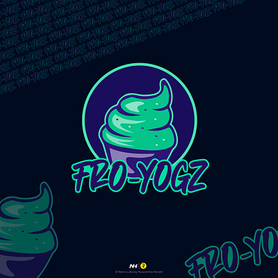 Froyogz app brand design brand identity branding design flat illustration logo design mascot vector web
