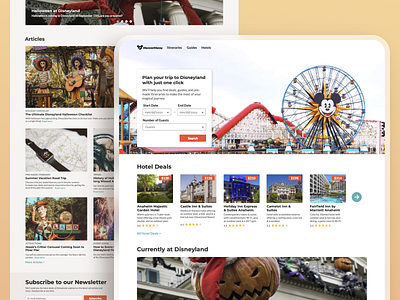 DiscoverDisney (2019) design disney disneyland landing page style guide styleguide ui ux ux design web website website design