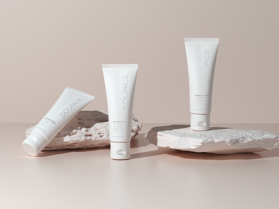 Source Skincare Concept 3d art art direction artist cinema4d design designer graphic design minimal minimalism minimalist octane