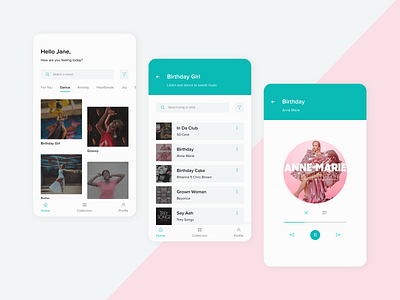 A Mood Orientated Music Player adobe xd adobexd app app design application design figma figma design figmaafrica interface landing page minimalism music app music player music player app music player ui typography ui ui design uiux