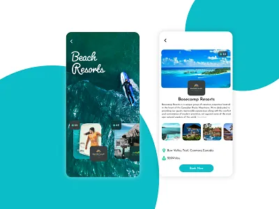beach resorts app beach branding design hotel app hotel booking hotel branding minimal resort resorts room booking ui web