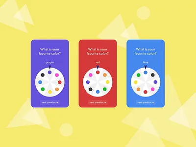 Daily UI Day 27: Dropdown (kind of) art color wheel dailyui day027 design dropdown dropdown menu dropdown ui form control form design form elements form field mobile old school onboarding select spinner ui wheel