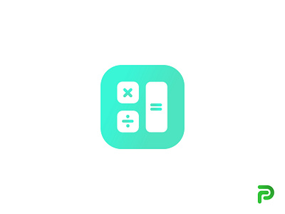 Mint Calculator app icon app logo app logo design branding design icon illustration logo minimalist logo mint calculator simple clean minimal app logo