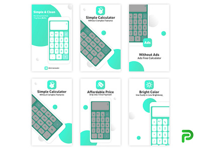 Mint Calculator Screen Shots app icon app logo app logo design branding design icon illustration logo simple clean minimal app logo ui