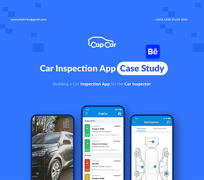 CaseStudy I Car Inspection App 2020 behance blue blues brand design canera car inspection app carapp case studies case study dashboard design thinking identity design illustration landingpage user experience ux ux design vehicles web case study
