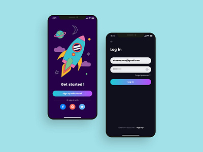 Onboarding UI design adobe xd app design app designer app screens figma mobile mobile app mobile app ui design sketchapp tiktok twitch ui ui design ui kit ui ux design video app video sharing app 应用 应用界面 设计