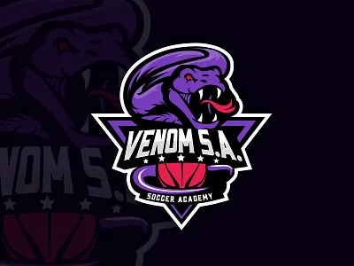 shot 6 artwork football graphic design illustraion interaction logo design logos snake soccer sports logo ui university