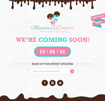 Munchie's Dessert webdesign