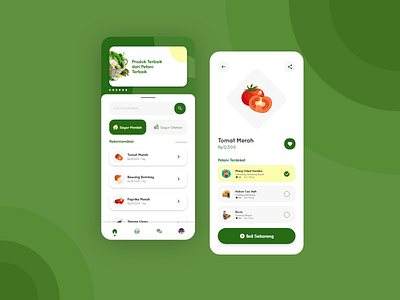 Petaniku - Marketplace of Vegetables app design mobile mobile app design mobile design mobile ui ui uidesign uiux ux