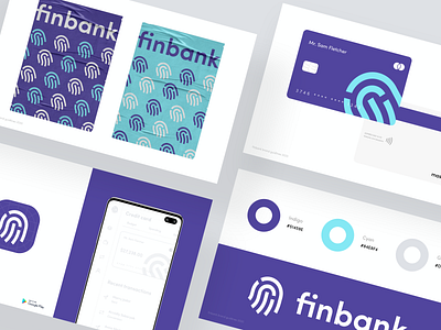 Finbank brand guidlines app bank banking branding branding agency branding concept branding design color credit creditcard design finance app flat guidlines logo minimal style sunday ui ux