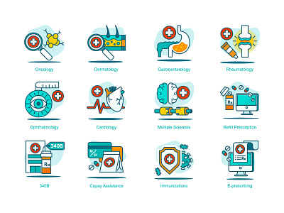 Pharmacy Icons cardiology icon icon design icondesign icons immunization medical medical care medicine pharmacy prescription virus