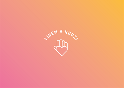 Lidem v nouzi branding charity design help help hand identity logo logotype logotypedesign minimalist