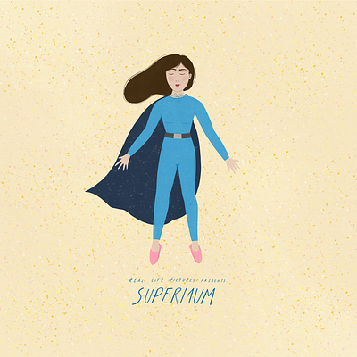 Supermum! adobe fresco art direction digital illustration drawing editorial illustration girl character girl illustration illustration illustration art ipadpro lifestyle illustration madre mother motherhood mothers day superhero