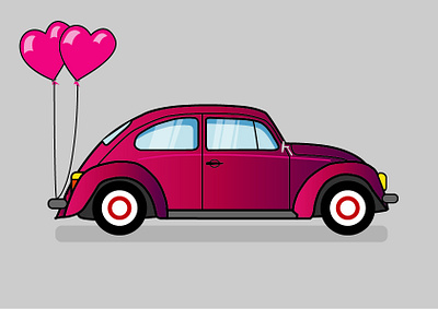 vw beetle illustration