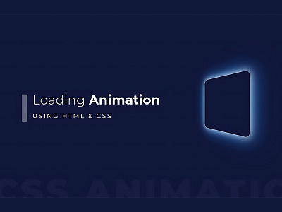 CSS Loader Animation css css animation css loader css3 divinectorweb frontend html html5 webdesign