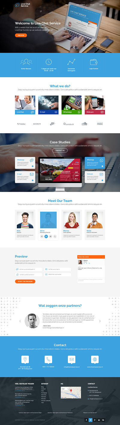 Live Chat Service webdesign