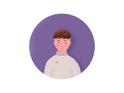 Portrait Illustration app branding colors design dribbble freebie gradients illustration vector web