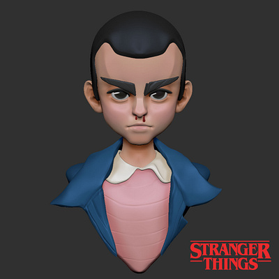 Stranger Things 3d 3d art 3d artist 3d designer artist bahrain baylon character design eleven fan art graphic design illustration philippines riyah riyah baylon stranger things