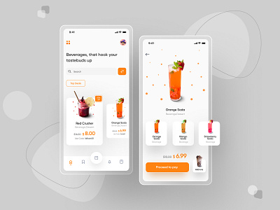 Beverager app design graphic design minimal typography ui userinterface ux web website