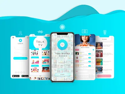 TALK TV 📺 app branding branding logo uiux graphic icon logo logo logos graphicdesigner typography ui ux vector web
