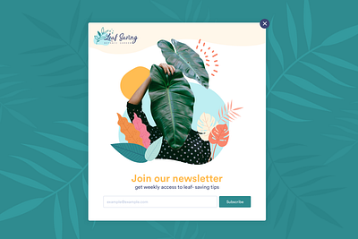 Sharpen design challenge- Garden newsletter signup modal design design challenge form graphic design logo modal newsletter design newsletters sharpen design challenge signup signup modal subscribe subscription ui ui design uiux