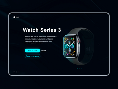 Watch Series 3 app branding design typography ui ux web website