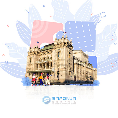 National Theater Illustration adobeillustator branding design graphic design illustration illustrator typography ui ux vector