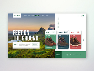 Online Hiking Retailer - [Concept] design ui ui design ux web webdesign website design xd design