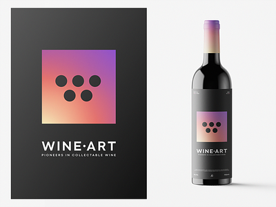 wine.art app branding design icon identity illustration logo ui vector website