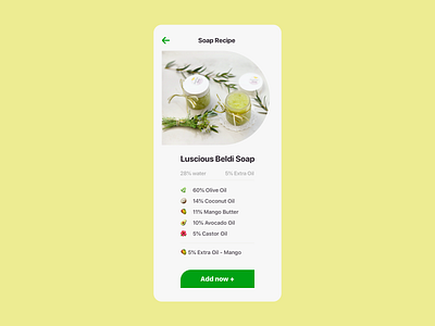 040 Recipe 2020 dailyui recipe soap ui uidesign visualdesign