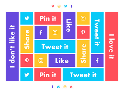 Daily UI 010 // Social Share button cta daily ui daily ui 010 daily ui 100 daily ui social share dailyui facebook futura instagram pin it button pinterest share share button social social share social share button twitter ui ux