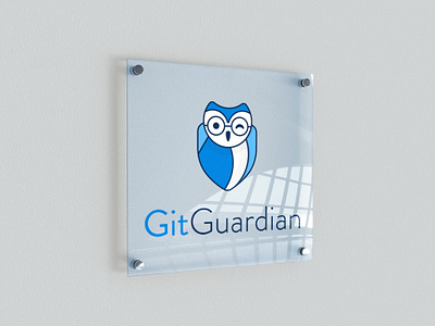 Gitguardian Branding animal blue brand brand design brand identity branding branding concept cybersecurity design designer docker github glasses graphic design logo logotype security vector visual identity