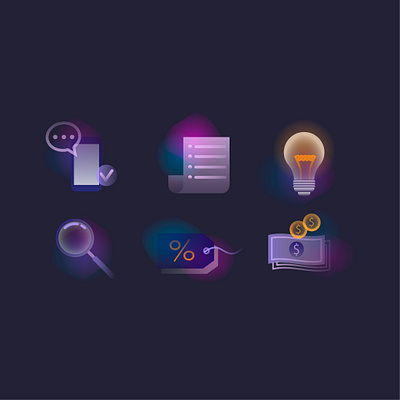 Icon set design flat icons illustration ui vector webdesign