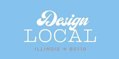 Design Local - Cover 1 branding concept design design local illinois illustration local logo type typography