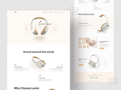 Product Landing Concept branding headphone design landing minimal design minimal website product product branding product design typogaphy ui design uidesign uiux uiuxdesign userinterface web site web site design webdesign