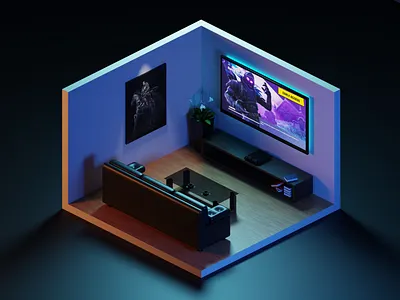 Living Room 3dmodelling blender blendercycles illustration nepal stylustechnology