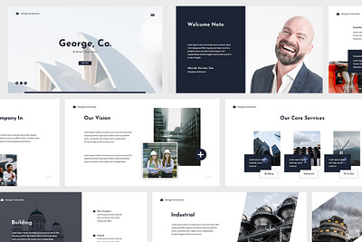 Modern Construction Powerpoint art business construction creative design elegant minimal minimalist modern multipurpose powerpoint presentation professional responsive simple template templates web design web development website