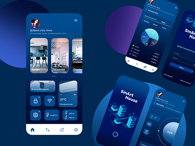 Smart Home App app application design figma smart home smarthome ui ux webdesign