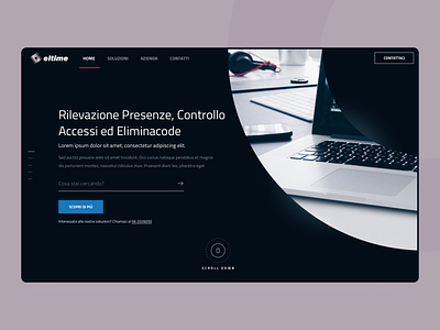 Eltime Website circle darkmode homepage ui ui design uidesign web design webdesign