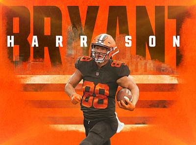 Harrison Bryant Jersey Swap adobe brush tool cleveland browns colors design digital art graphic design logo nfl sports sports design