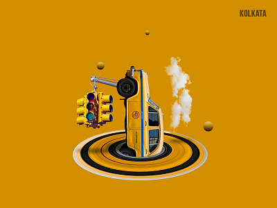 Kolkata 1 adobe cities concept design graphic design photoshop photoshopart places poster