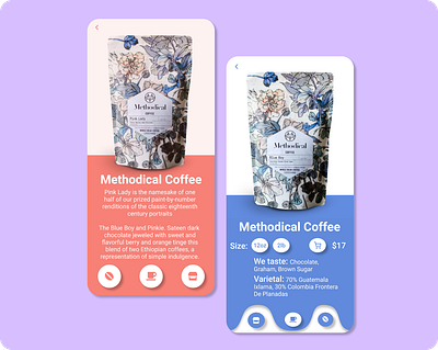 Coffee UI app coffee coffee app design figma flat illustration ui ux vector